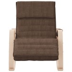 vidaXL Scaun balansoar, maro închis, material textil vidaXL Scaun balansoar, maro închis, material textil