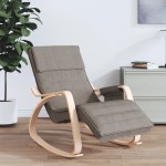 vidaXL Scaun balansoar, gri taupe, material textil vidaXL Scaun balansoar, gri taupe, material textil