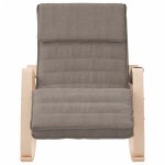 vidaXL Scaun balansoar, gri taupe, material textil vidaXL Scaun balansoar, gri taupe, material textil