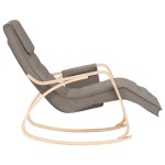 vidaXL Scaun balansoar, gri taupe, material textil vidaXL Scaun balansoar, gri taupe, material textil