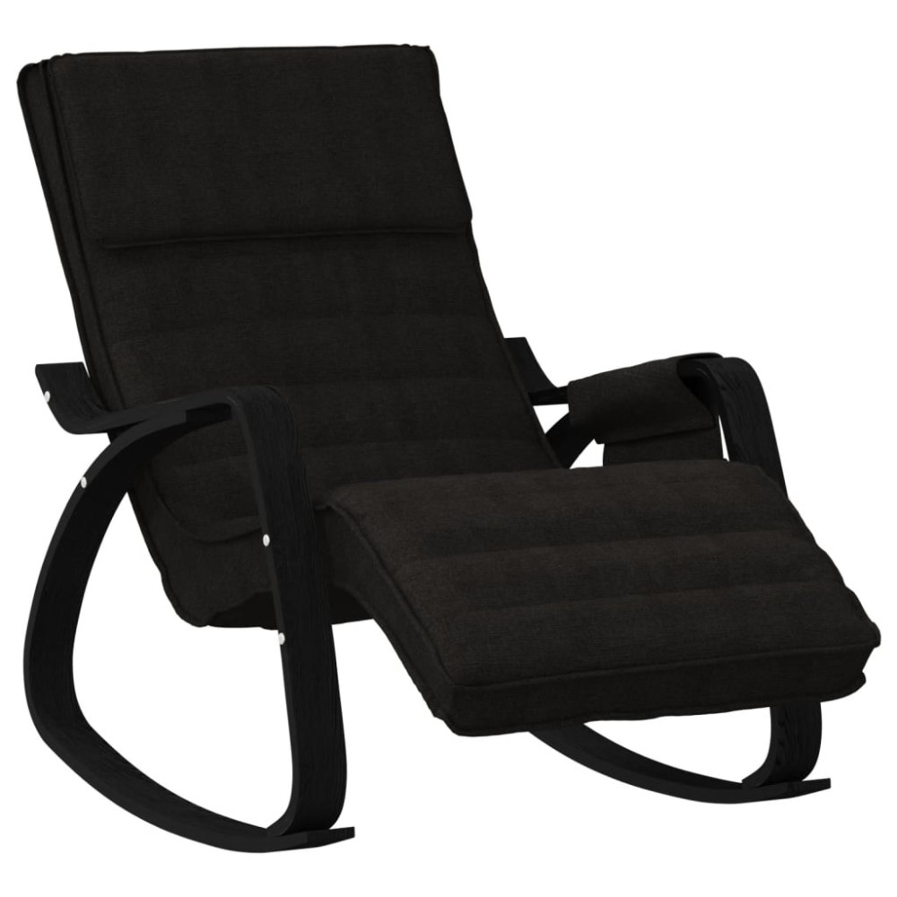 vidaXL Scaun balansoar, negru, material textil