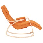 vidaXL Scaun balansoar, galben închis, material textil vidaXL Scaun balansoar, galben închis, material textil