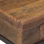 vidaXL Comodă TV, 110x30x46 cm, lemn masiv reciclat