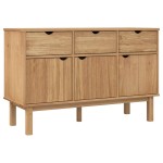 vidaXL Servantă OTTA, 114x43x73,5 cm, lemn masiv de pin vidaXL Servantă OTTA, 114x43x73,5 cm, lemn masiv de pin