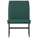vidaXL Scaun de relaxare, verde închis, 52x75x76 cm, material textil