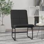 vidaXL Scaun de relaxare, negru, 54x75x76 cm, piele artificială