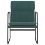 vidaXL Scaun de relaxare, verde închis, 55x64x80 cm, material textil