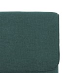 vidaXL Scaun de relaxare, verde închis, 55x64x80 cm, material textil