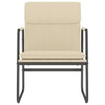 vidaXL Scaun de relaxare, crem, 55x64x80 cm, material textil