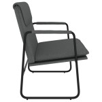 vidaXL Bancă, gri închis, 100x64x80 cm, textil