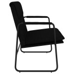 vidaXL Bancă, negru, 100x64x80 cm, textil