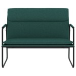 vidaXL Bancă, verde închis, 100x64x80 cm, textil