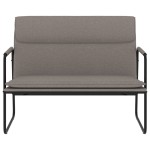 vidaXL Bancă, gri taupe, 100x64x80 cm, material textil