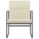 vidaXL Scaun de relaxare, crem, 55x64x80 cm, piele artificială