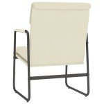 vidaXL Scaun de relaxare, crem, 55x64x80 cm, piele artificială