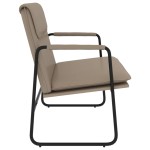 vidaXL Bancă, cappuccino, 100x64x80 cm, piele ecologică