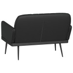 vidaXL Bancă, negru, 107x80x81 cm, piele ecologică