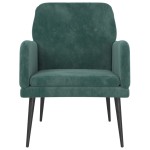 vidaXL Fotoliu, verde închis, 62x79x79 cm, catifea vidaXL Fotoliu, verde închis, 62x79x79 cm, catifea