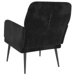 vidaXL Fotoliu, negru, 62x79x79 cm, catifea