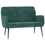 vidaXL Bancă, verde închis, 108x79x79 cm, catifea vidaXL Bancă, verde închis, 108x79x79 cm, catifea