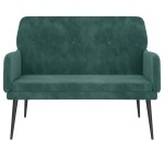 vidaXL Bancă, verde închis, 108x79x79 cm, catifea vidaXL Bancă, verde închis, 108x79x79 cm, catifea