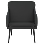 vidaXL Fotoliu, negru, 63x76x80 cm, piele artificială vidaXL Fotoliu, negru, 63x76x80 cm, piele artificială