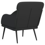 vidaXL Fotoliu, negru, 63x76x80 cm, piele artificială vidaXL Fotoliu, negru, 63x76x80 cm, piele artificială
