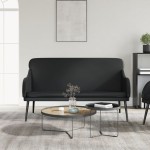 vidaXL Bancă, negru, 110x76x80 cm, piele ecologică vidaXL Bancă, negru, 110x76x80 cm, piele ecologică