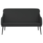 vidaXL Bancă, negru, 110x76x80 cm, piele ecologică vidaXL Bancă, negru, 110x76x80 cm, piele ecologică