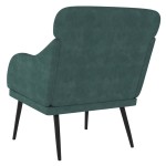 vidaXL Fotoliu, verde închis, 63x76x80 cm, catifea