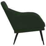 vidaXL Fotoliu, verde închis, 63x76x80 cm, catifea
