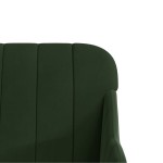 vidaXL Fotoliu, verde închis, 63x76x80 cm, catifea