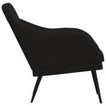 vidaXL Fotoliu, negru, 63x76x80 cm, catifea