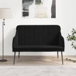 vidaXL Bancă, negru, 110x76x80 cm, catifea vidaXL Bancă, negru, 110x76x80 cm, catifea