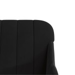 vidaXL Bancă, negru, 110x76x80 cm, catifea vidaXL Bancă, negru, 110x76x80 cm, catifea
