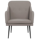 vidaXL Fotoliu, gri taupe, 63x76x80 cm, textil