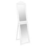 vidaXL Oglindă de sine stătătoare, alb, 45x180 cm vidaXL Oglindă de sine stătătoare, alb, 45x180 cm
