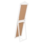 vidaXL Oglindă de sine stătătoare, alb, 45x180 cm vidaXL Oglindă de sine stătătoare, alb, 45x180 cm