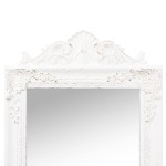 vidaXL Oglindă de sine stătătoare, alb, 45x180 cm vidaXL Oglindă de sine stătătoare, alb, 45x180 cm