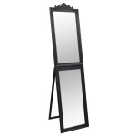 vidaXL Oglindă de sine stătătoare, negru, 50x200 cm vidaXL Oglindă de sine stătătoare, negru, 50x200 cm