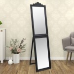 vidaXL Oglindă de sine stătătoare, negru, 50x200 cm vidaXL Oglindă de sine stătătoare, negru, 50x200 cm