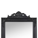 vidaXL Oglindă de sine stătătoare, negru, 50x200 cm vidaXL Oglindă de sine stătătoare, negru, 50x200 cm