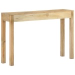 vidaXL Masă consolă 110x30x75 cm, lemn masiv de mango albit