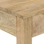 vidaXL Masă consolă 110x30x75 cm, lemn masiv de mango albit
