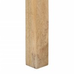 vidaXL Masă consolă 110x30x75 cm, lemn masiv de mango albit