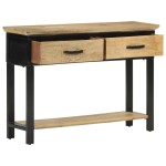 vidaXL Masă consolă, 110x30x75 cm, lemn masiv de mango brut vidaXL Masă consolă, 110x30x75 cm, lemn masiv de mango brut