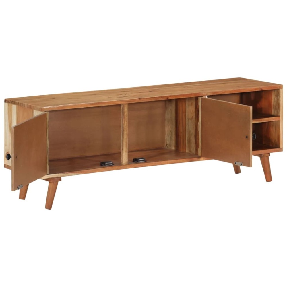 vidaXL Comodă TV, 112x30x40 cm, lemn masiv de acacia