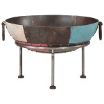 vidaXL Vatră de foc, 55x55x38 cm, fier vidaXL Vatră de foc, 55x55x38 cm, fier