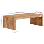 vidaXL Măsuță de cafea, 110x55x35 cm, lemn masiv de acacia vidaXL Măsuță de cafea, 110x55x35 cm, lemn masiv de acacia