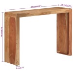 vidaXL Masă consolă, 110x30x76 cm, lemn masiv de acacia vidaXL Masă consolă, 110x30x76 cm, lemn masiv de acacia
